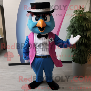 Pink Blue Jay mascotte...