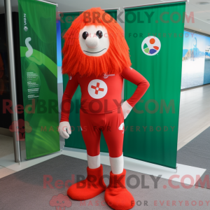 Red Irish Flag maskot...