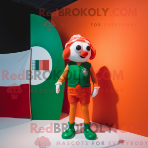 Red Irish Flag maskot...