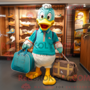 Máscara de Teal Duck com...