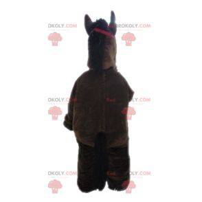 Mascotte gigante del cavallo marrone e beige - Redbrokoly.com