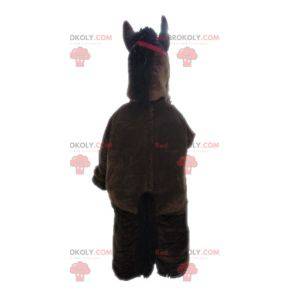 Obří hnědý a béžový maskot koně - Redbrokoly.com