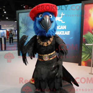 Black Macaw-mascottekostuum...