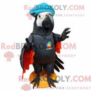 Black Macaw-mascottekostuum...