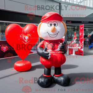 Rode hartvormige ballonnen...