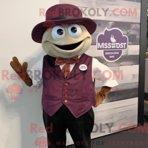 Maroon Oyster mascot...