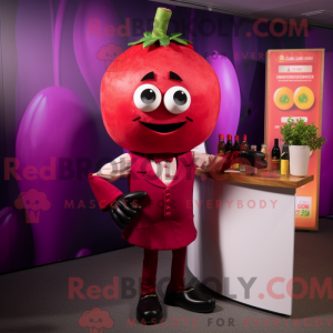 Magenta Tomato Maskottchen...