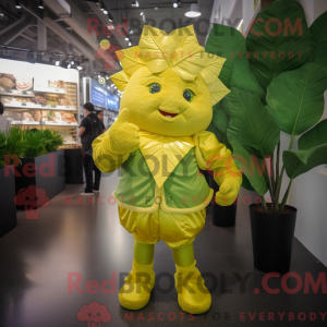 Gold Cabbage Leaf maskot...
