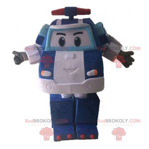 Transformers mascot. Blue car mascot - Redbrokoly.com