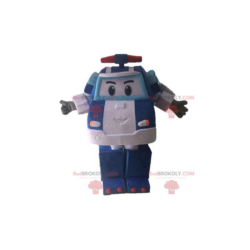 Transformers mascot. Blue car mascot - Redbrokoly.com