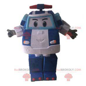 Mascotte de Transformers. Mascotte de voiture bleue -