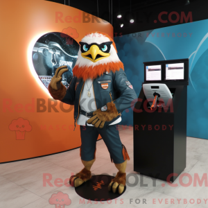 Peach Falcon Maskottchen...