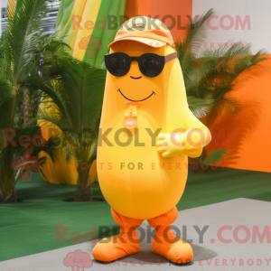 Orange Baa maskot kostume...