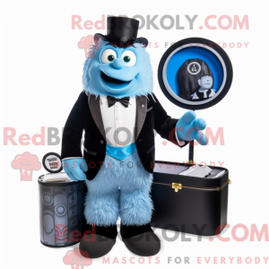 Blauw Yeti-mascottekostuum...