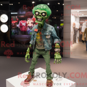 Forest Green Zombie mascot...