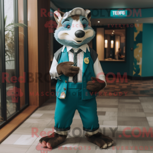 Postava maskota Teal Badger...
