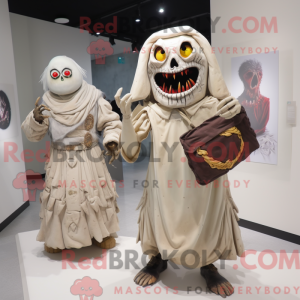 Cream Undead maskot kostume...