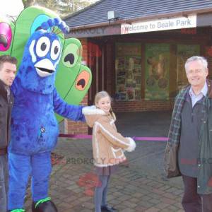 Giant blue and green peacock mascot - Redbrokoly.com