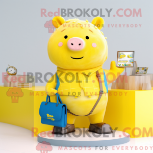 Yellow Sow mascot costume...