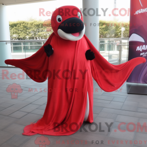 Red Killer Whale mascot...