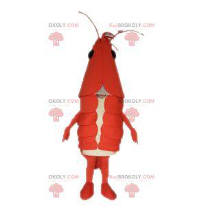 Mascotte di aragosta gigante. Mascotte di gamberi -