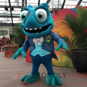 Turkis Piranha maskot...