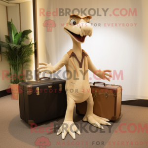 Beige Pterodactyl mascot...
