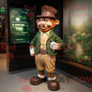 Brun Leprechaun maskot...