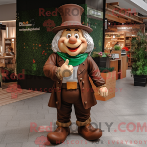 Brun Leprechaun maskot...
