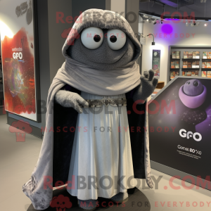Grå Gyro maskot kostume...