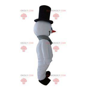 Mascote gigante do boneco de neve. Mascote de inverno -