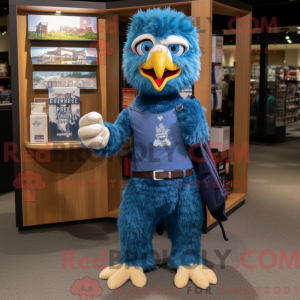 Blue Eagle-maskotdraktfigur...