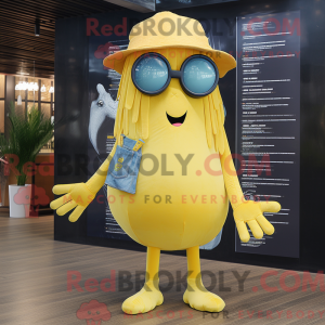 Gul manet maskot...