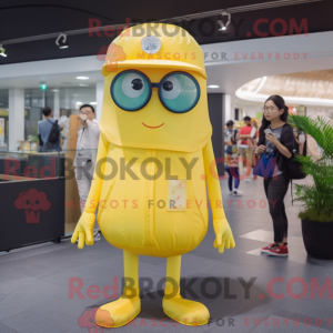 Yellow Jellyfish mascot...