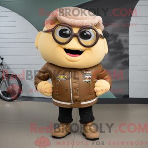 Tan Burgers mascottekostuum...