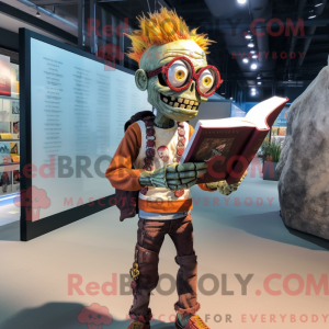 Rust Zombie mascot costume...