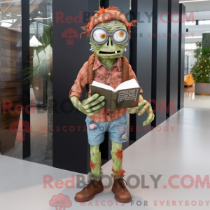 Rust Zombie mascot costume...