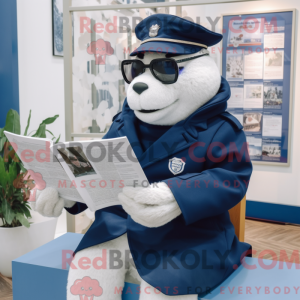Navy Cod maskotdraktfigur...
