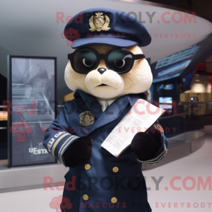 Navy Cod mascot costume...