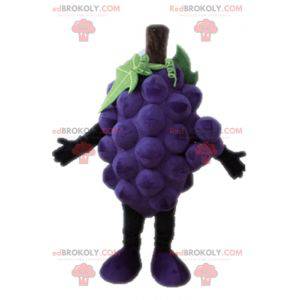 Mascotte de grappe de raisin géante. Mascotte de fruit -