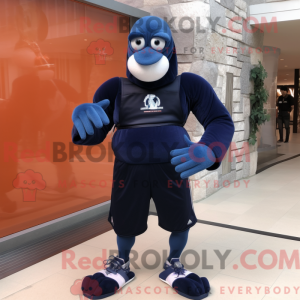 Navy Hermit Crab mascot...