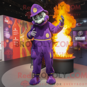Lilla Fire Eater maskot...