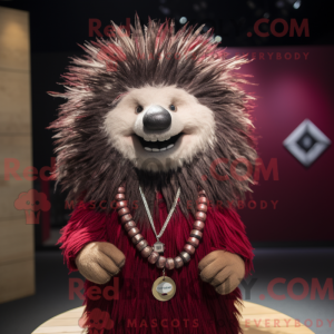 Maskotdraktfigura Maroon...