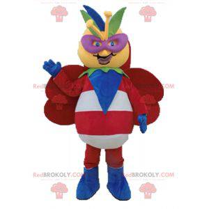 Giant colorful and original butterfly mascot - Redbrokoly.com