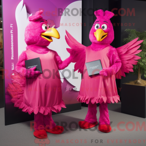Disfraz de mascota Magenta...