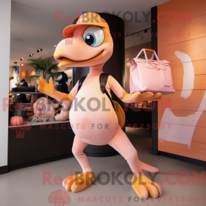 Peach Velociraptor mascotte...