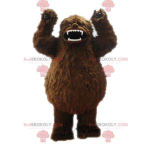 Mascotte de yéti marron. Mascotte de grizzly - Redbrokoly.com