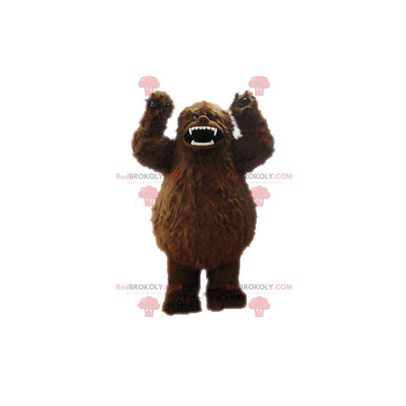 Mascote marrom yeti. Mascote grizzly - Redbrokoly.com