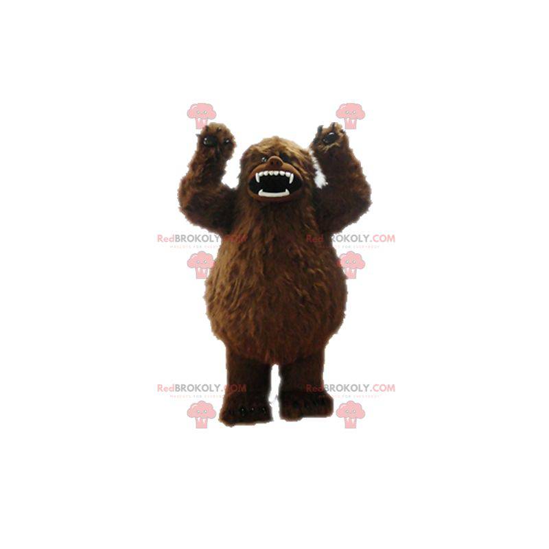 Mascotte de yéti marron. Mascotte de grizzly - Redbrokoly.com