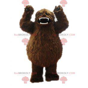 Mascote marrom yeti. Mascote grizzly - Redbrokoly.com